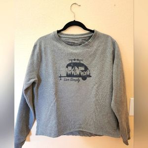 Patagonia sweatshirt, large, gray
